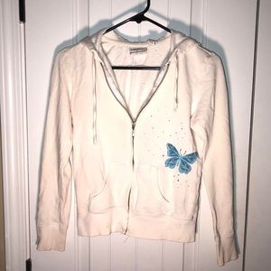 Vintage early 2000's Aeropostale jacket with butterfly design and rhinestones